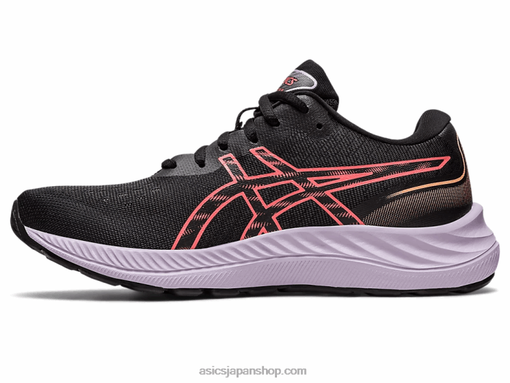 ゲルエキサイト9 L20V2458Asics ブラック/パパイヤ