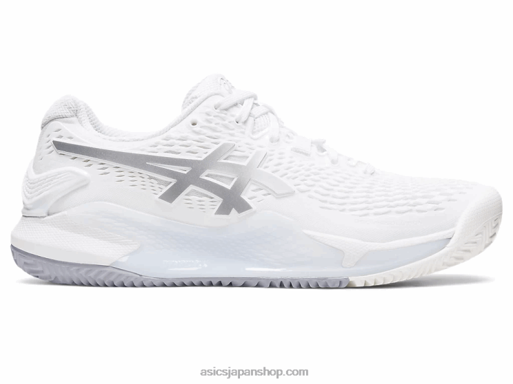 ゲル解像度 9 クレイ L20V2459Asics ホワイト/ピュアシルバー