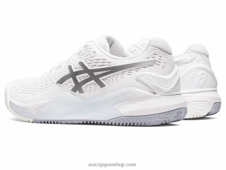 ゲル解像度 9 クレイ L20V2459Asics ホワイト/ピュアシルバー