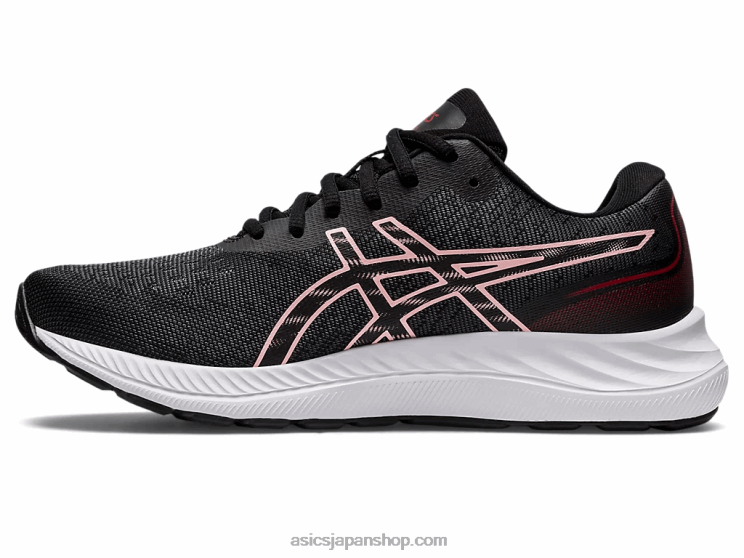 ゲルエキサイト9 L20V2856Asics ブラック/フロストローズ