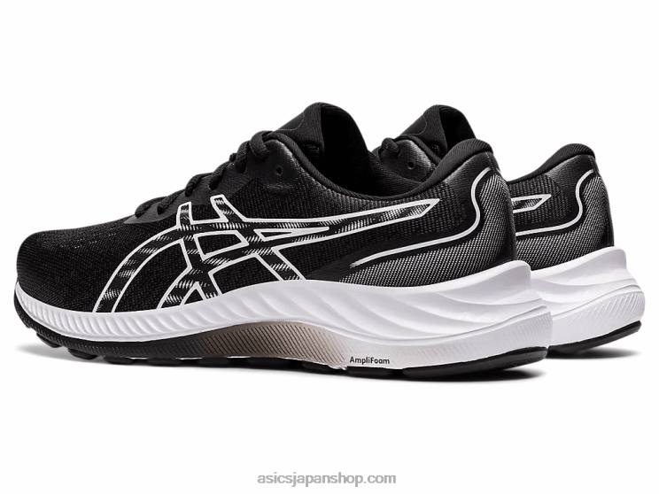ゲルエキサイト9 L20V3235Asics 黒、白