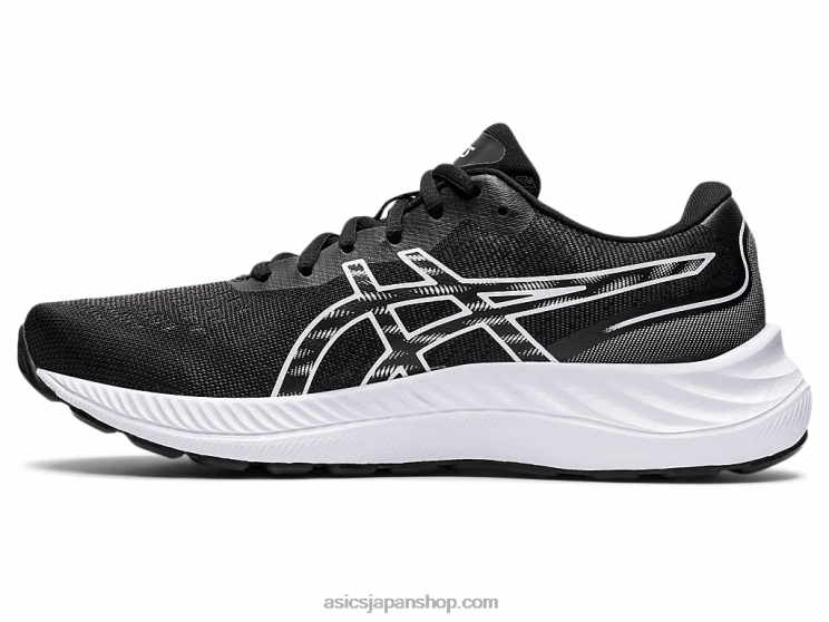 ゲルエキサイト9 L20V3235Asics 黒、白