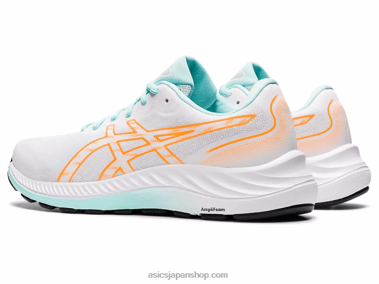 ゲルエキサイト9 L20V3243Asics ホワイト/オレンジポップ