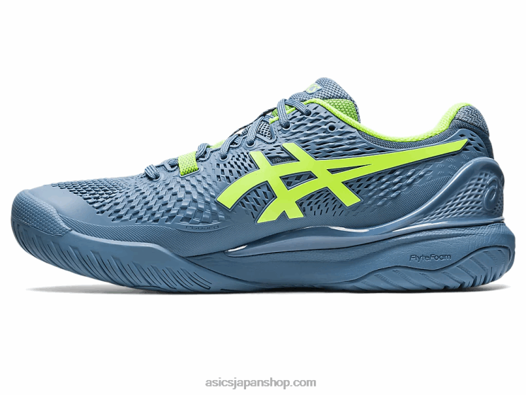 ゲル解像度 9 ワイド L20V364Asics スチールブルー/ハザードグリーン