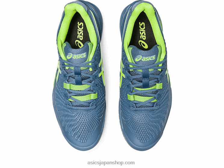 ゲル解像度 9 ワイド L20V364Asics スチールブルー/ハザードグリーン