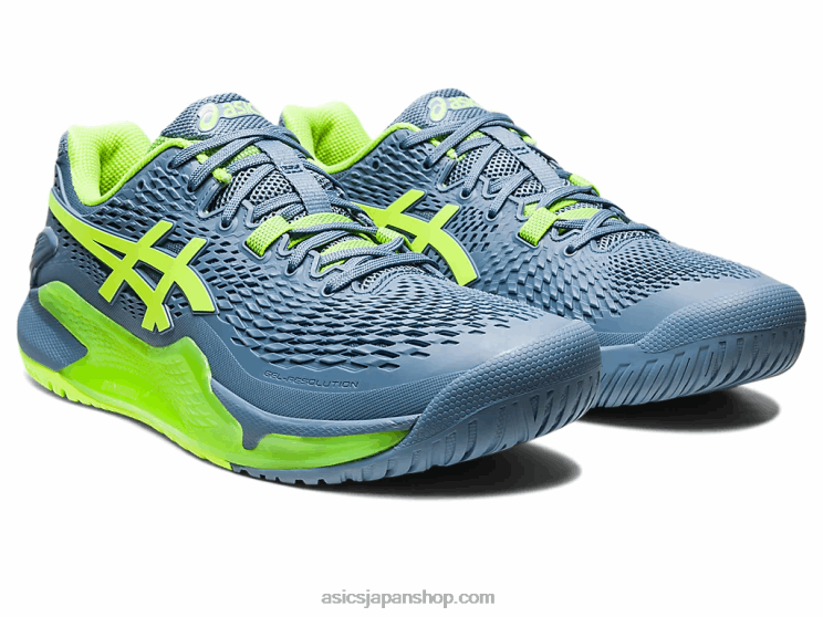 ゲル解像度 9 L20V366Asics スチールブルー/ハザードグリーン