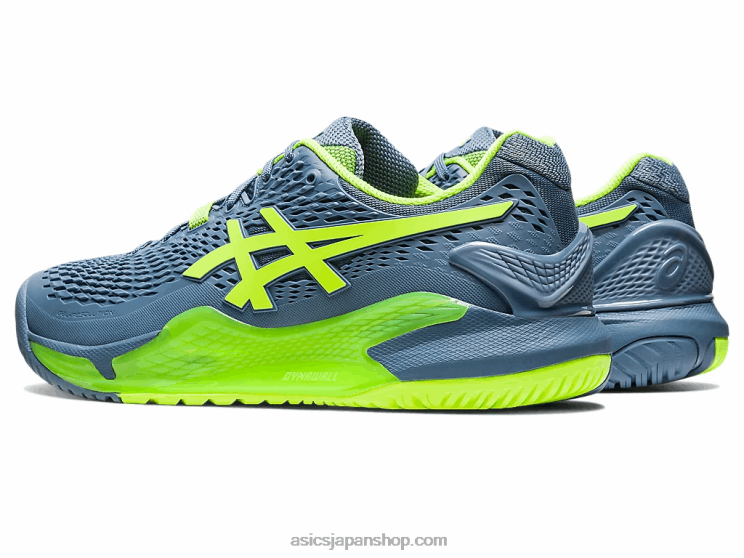 ゲル解像度 9 L20V366Asics スチールブルー/ハザードグリーン