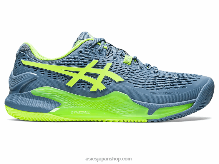 ゲル解像度 9 クレイ L20V398Asics スチールブルー/ハザードグリーン