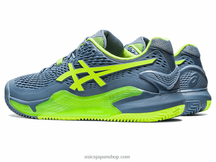 ゲル解像度 9 クレイ L20V398Asics スチールブルー/ハザードグリーン