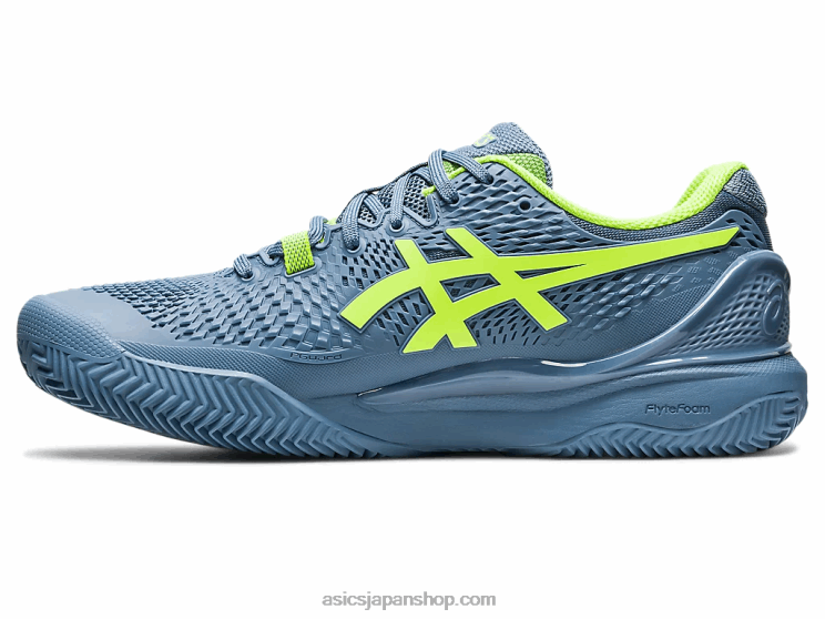 ゲル解像度 9 クレイ L20V398Asics スチールブルー/ハザードグリーン