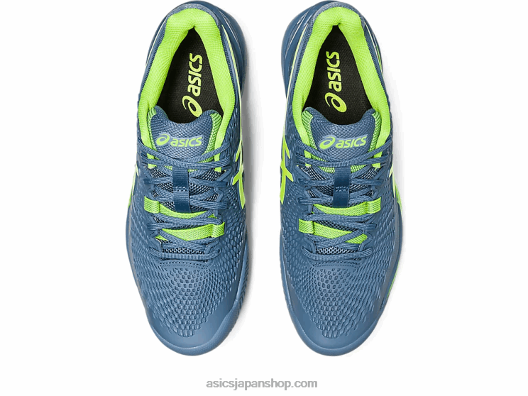 ゲル解像度 9 クレイ L20V398Asics スチールブルー/ハザードグリーン
