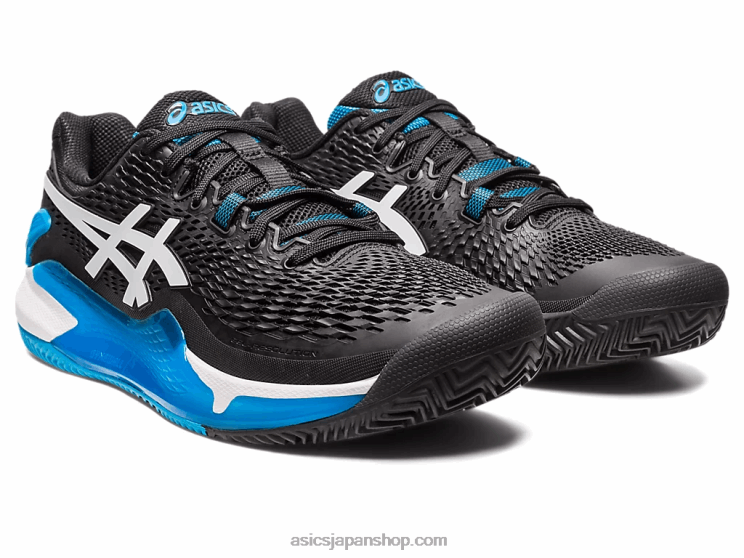 ゲル解像度 9 クレイ L20V405Asics 黒、白