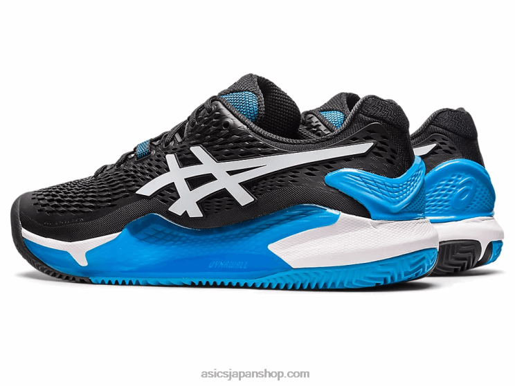 ゲル解像度 9 クレイ L20V405Asics 黒、白