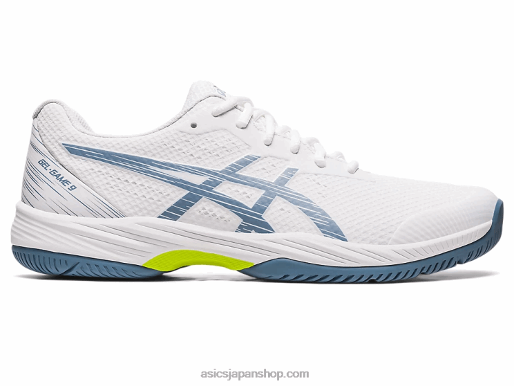 ゲルゲーム9 L20V410Asics ホワイト/スチールブルー