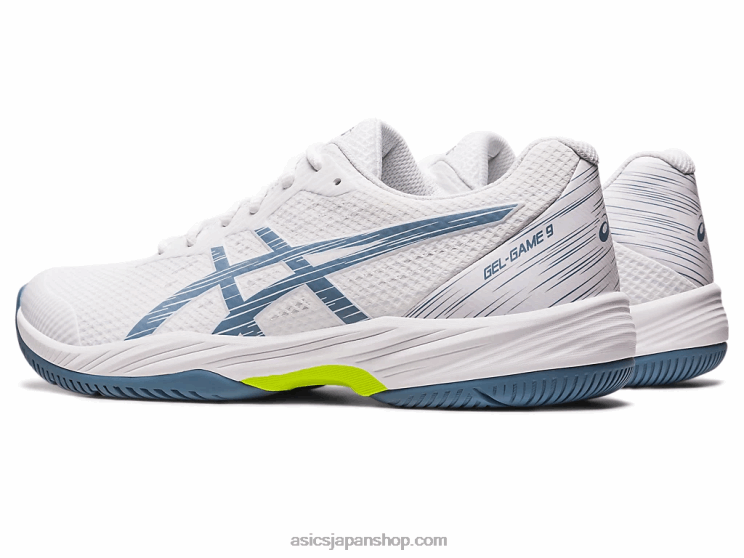 ゲルゲーム9 L20V410Asics ホワイト/スチールブルー