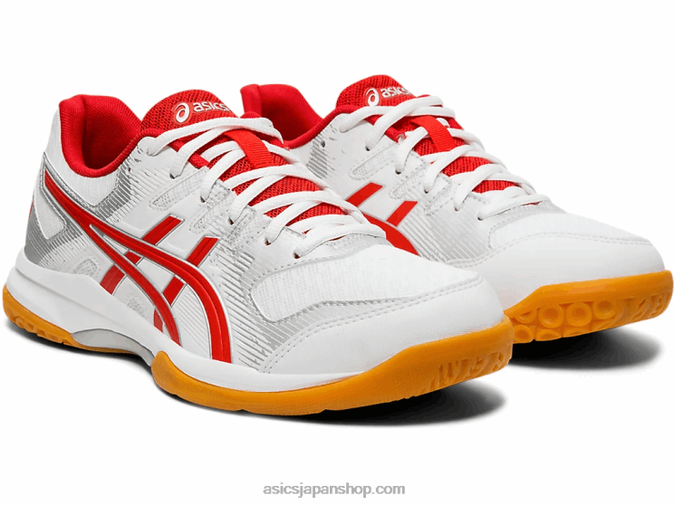 ゲルロケット9 L20V4202Asics ホワイト/クラシックレッド