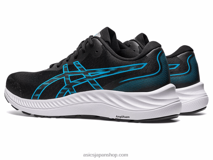 ゲルエキサイト9 L20V428Asics ブラック/アイランドブルー