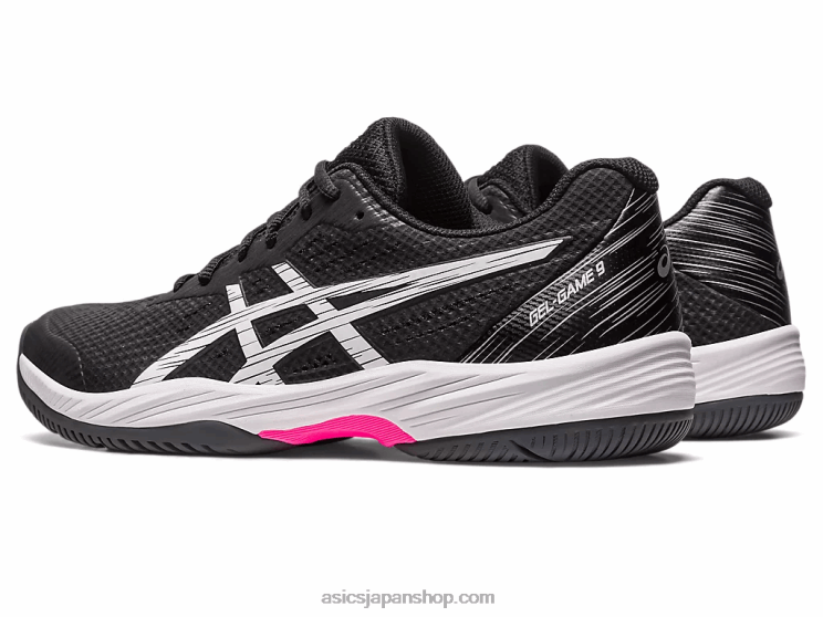 ゲルゲーム9 L20V452Asics ブラック/ホットピンク