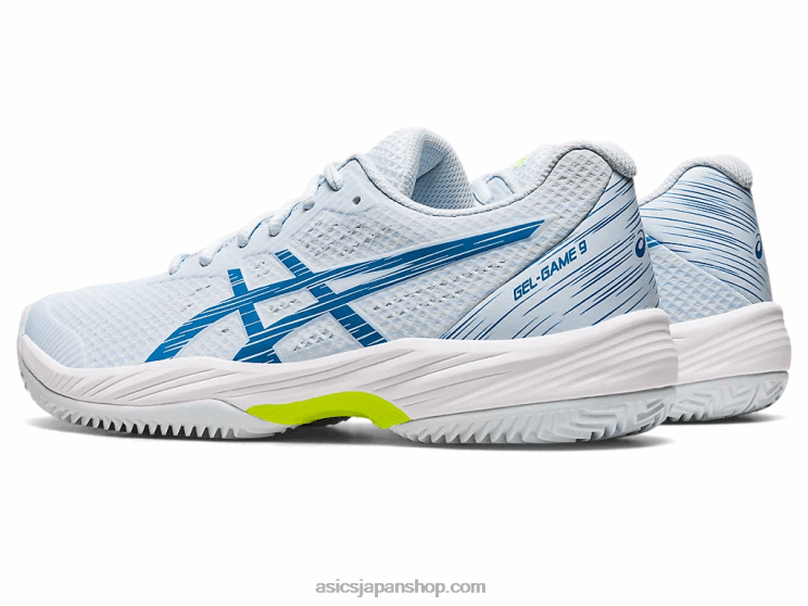 ゲルゲーム 9 クレー/OC L20V2560Asics スカイ/リボーンブルー
