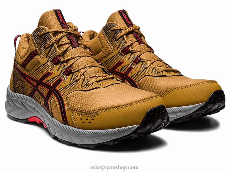 ジェルベンチャー 9mt L20V121Asics タン プレシディオ/エレクトリック レッド