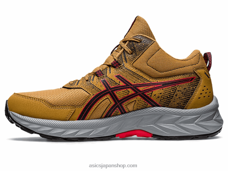 ジェルベンチャー 9mt L20V121Asics タン プレシディオ/エレクトリック レッド