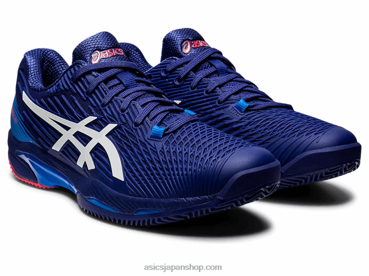 ソリューションスピードFF2クレイ L20V1156Asics ダイブブルー/ホワイト