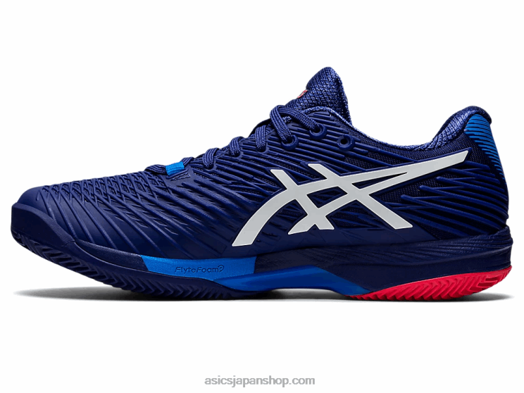 ソリューションスピードFF2クレイ L20V1156Asics ダイブブルー/ホワイト