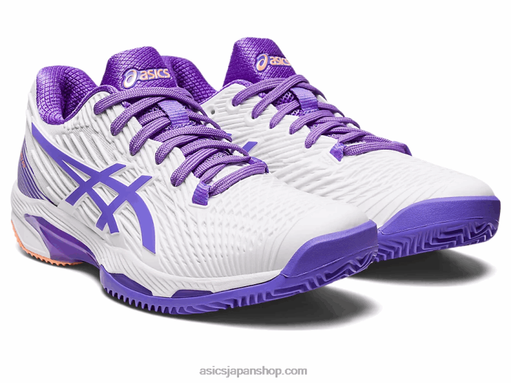 ソリューションスピードFF2クレイ L20V2551Asics ホワイト/アメジスト