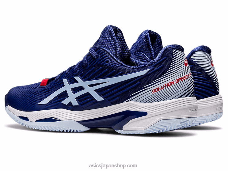 ソリューションスピードFF2クレイ L20V3018Asics ダイブブルー/ソフトスカイ