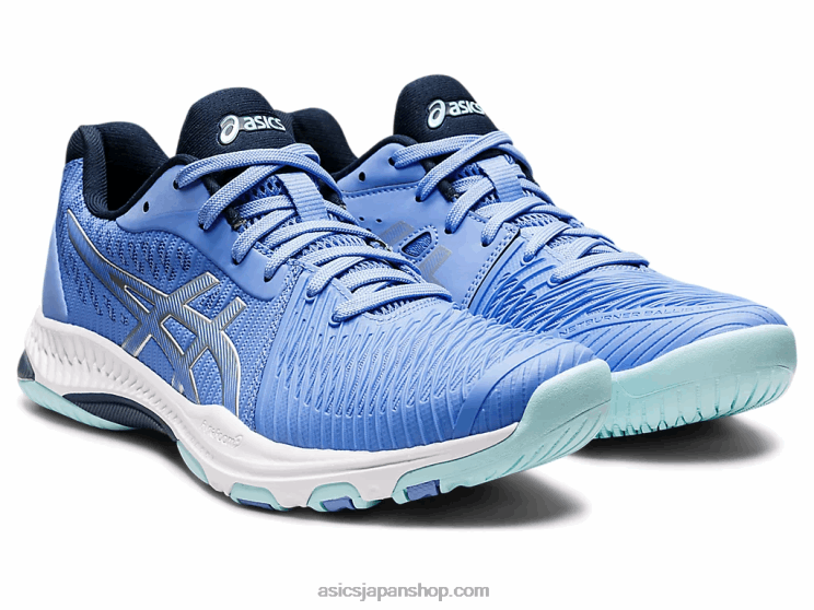 ネットバーナーバリスティックFF2 L20V3606Asics ツルニチニチソウブルー/ピュアシルバー