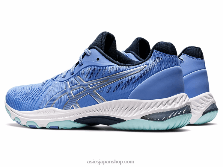 ネットバーナーバリスティックFF2 L20V3606Asics ツルニチニチソウブルー/ピュアシルバー