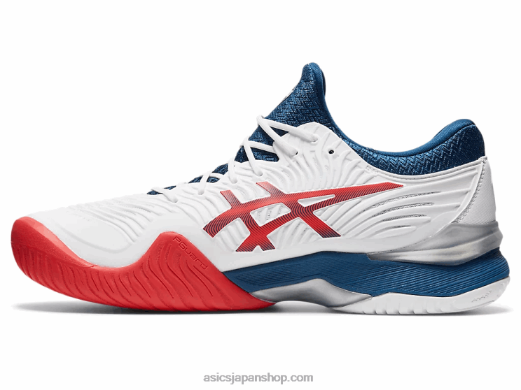 法廷FF2 L20V880Asics ホワイト/マコブルー
