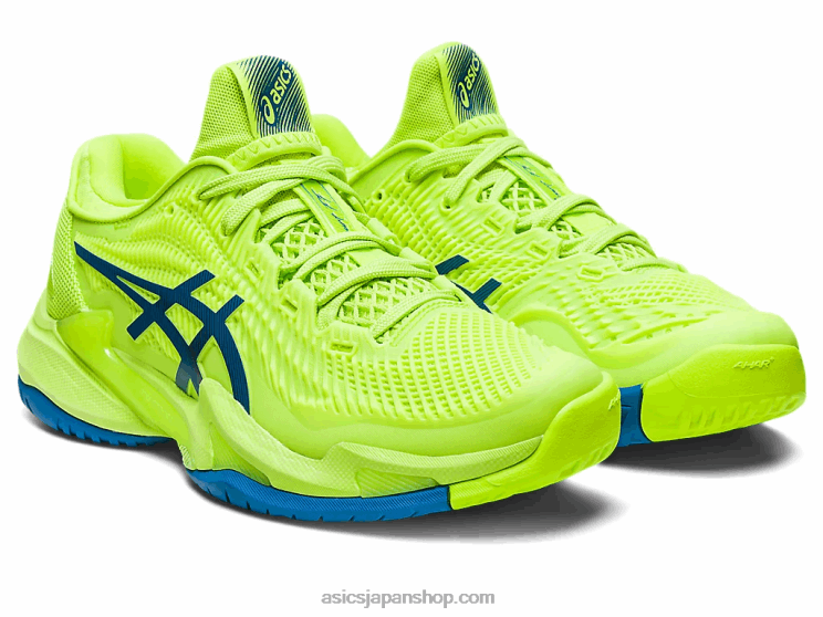 法廷FF3 L20V2177Asics ハザードグリーン/リボーンブルー