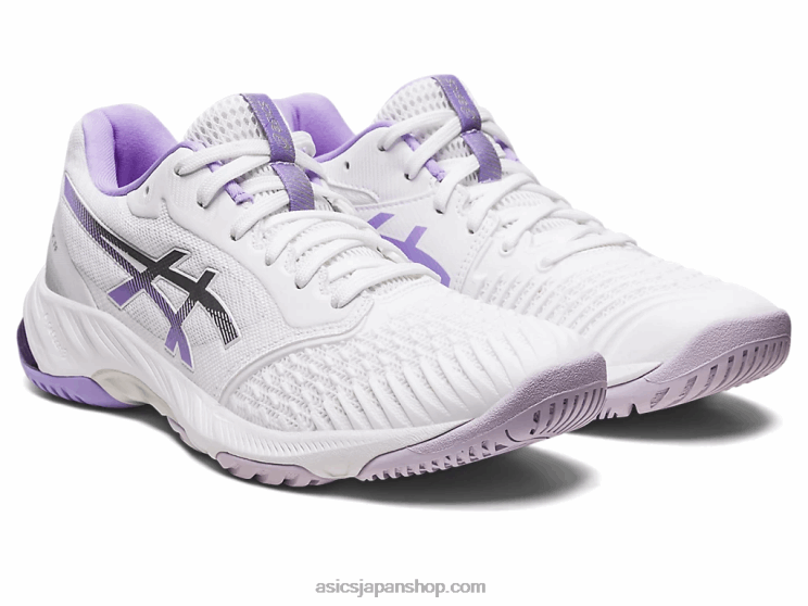ネットバーナーバリスティックFF3 L20V2580Asics ホワイト/デジタルバイオレット