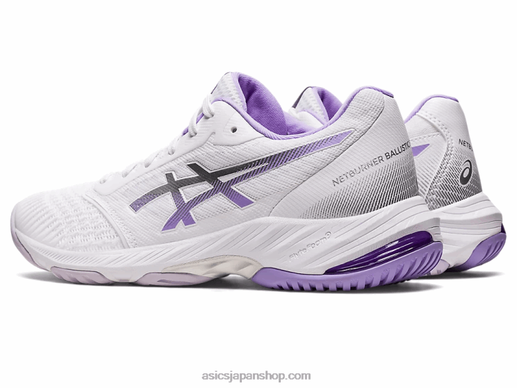 ネットバーナーバリスティックFF3 L20V2580Asics ホワイト/デジタルバイオレット