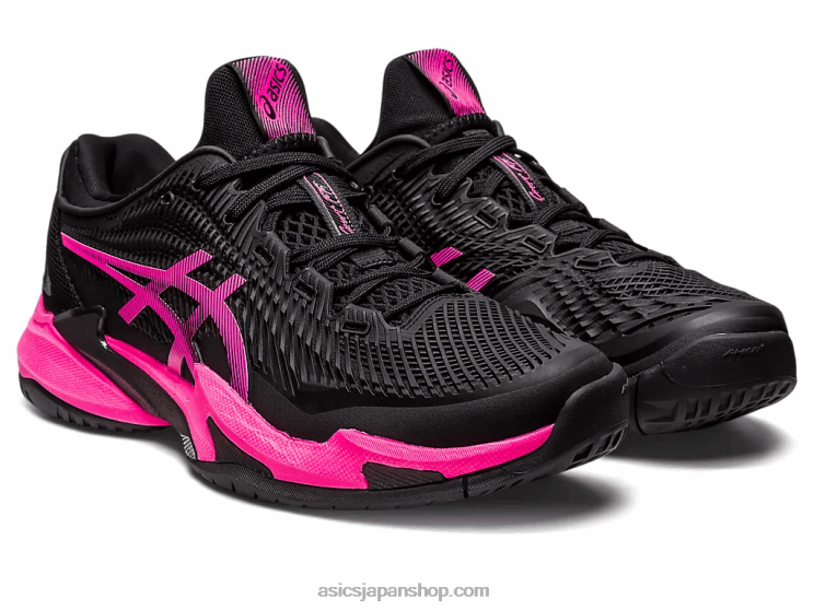法廷FF3 L20V47Asics ブラック/ホットピンク