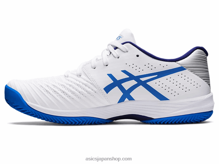 ソリューションスウィフトFFクレイ L20V1107Asics ホワイト/エレクトリックブルー