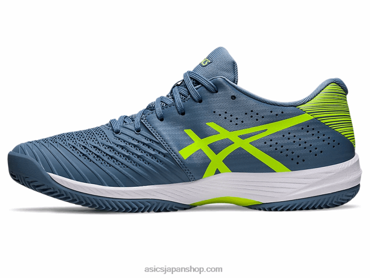 ソリューションスウィフトFFクレイ L20V514Asics スチールブルー/ハザードグリーン
