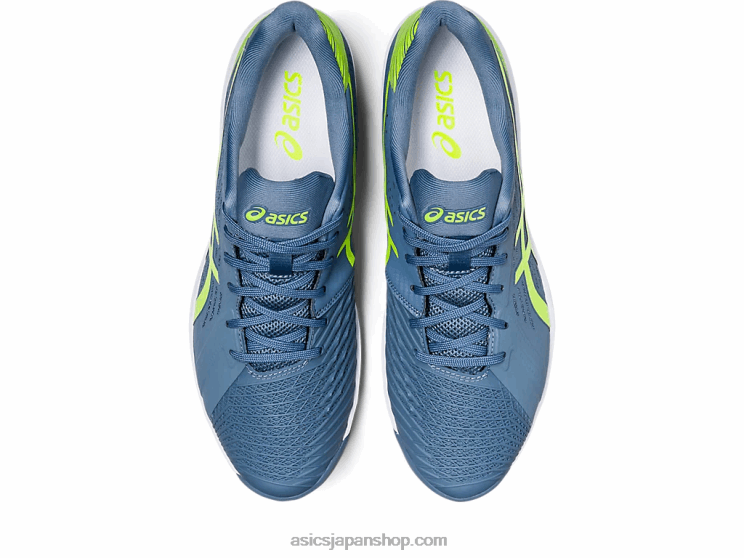 ソリューションスウィフトFFクレイ L20V514Asics スチールブルー/ハザードグリーン