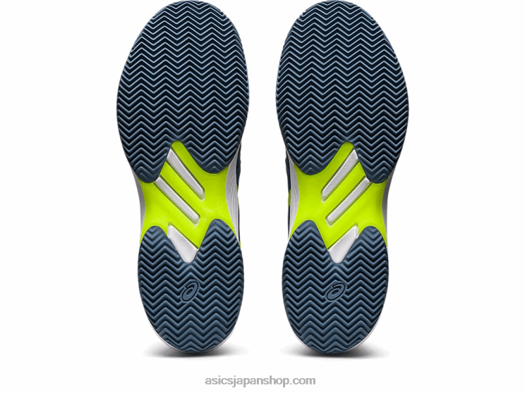 ソリューションスウィフトFFクレイ L20V514Asics スチールブルー/ハザードグリーン