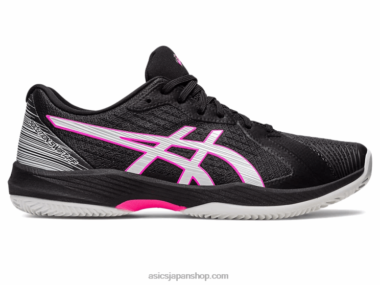 ソリューションスウィフトFFクレイ L20V537Asics ブラック/ホットピンク