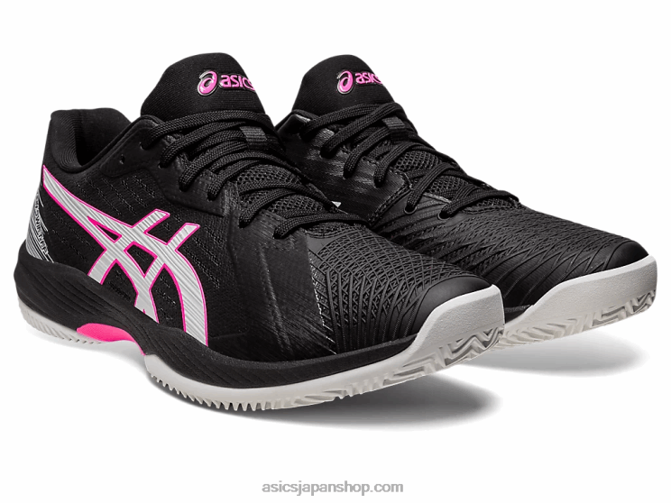 ソリューションスウィフトFFクレイ L20V537Asics ブラック/ホットピンク