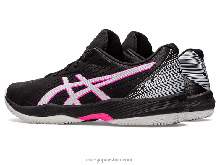 ソリューションスウィフトFFクレイ L20V537Asics ブラック/ホットピンク
