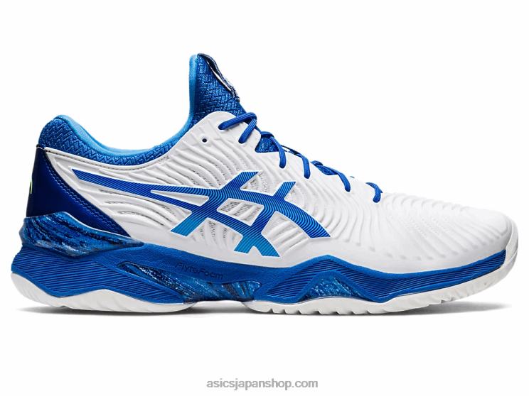 コートFFノバク L20V720Asics ホワイト/マグロブルー