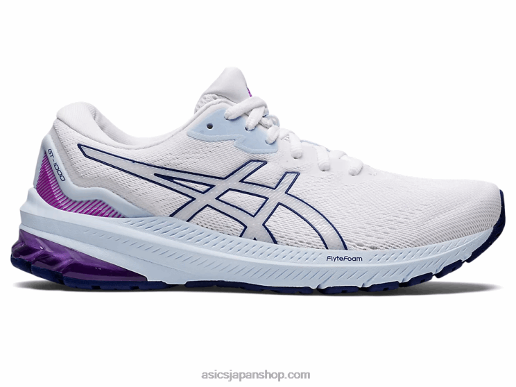 GT-1000 11ワイド L20V2878Asics ホワイト/ダイブブルー