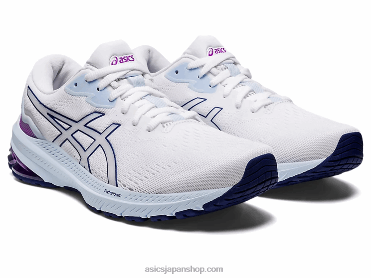 GT-1000 11ワイド L20V2878Asics ホワイト/ダイブブルー