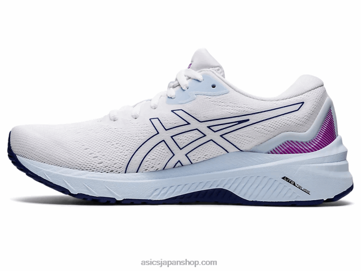 GT-1000 11 L20V2973Asics ホワイト/ダイブブルー