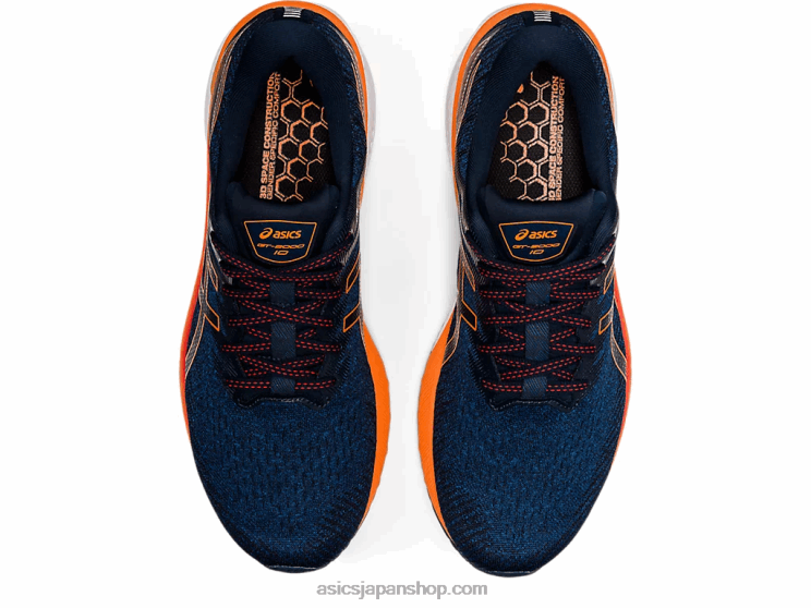 GT-2000 10 L20V1474Asics マコブルー/ショッキングオレンジ