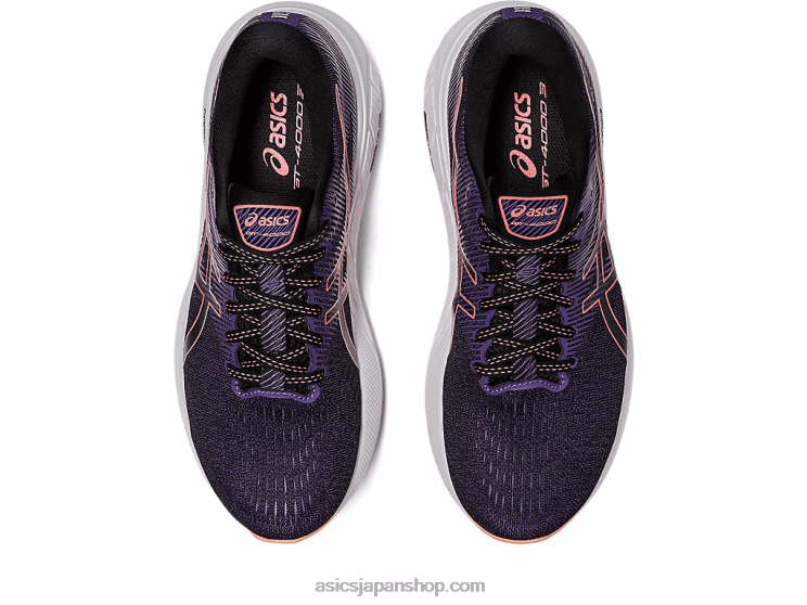 GT-4000 3ワイド L20V2574Asics ブラック/パパイヤ