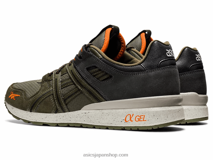 GT-Ⅱ再 L20V1259Asics オリーブキャンバス/ハバネロ